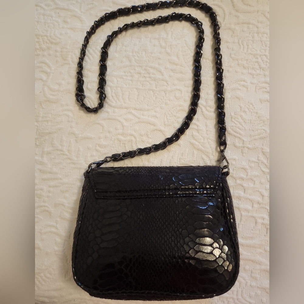 The Limited Black Shimmer Python Snake Print Smal… - image 4
